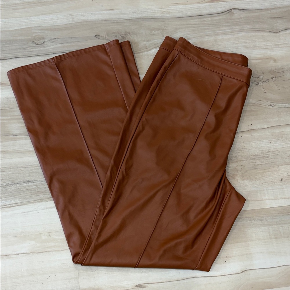 Faux Leather Trousers